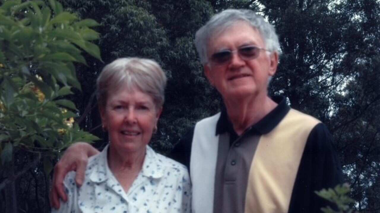 John Maneschi with his wife Jill in 2002.