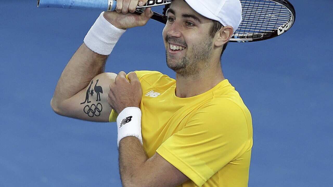 Jordan Thompson of Australia