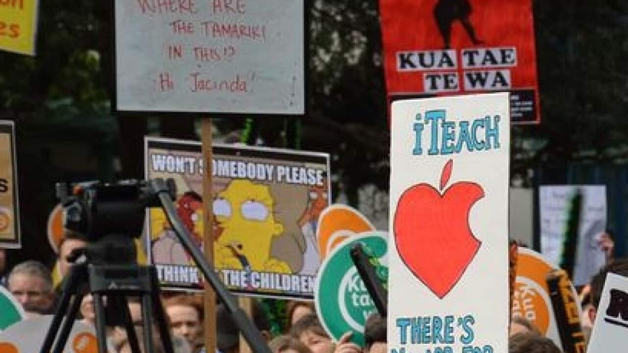 New Zealand teachers striking