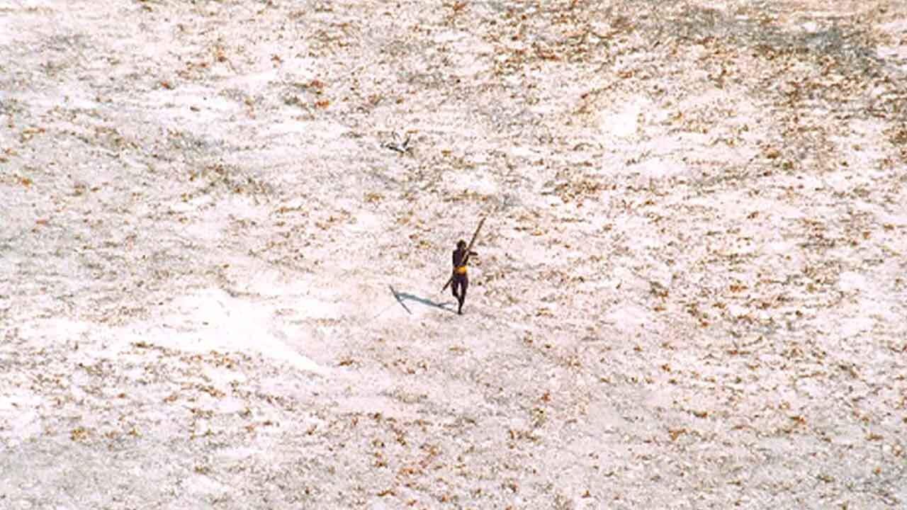 The remote North Sentinel Island in the Indian Andaman Islands in the Bay of Bengal is home to a tribe untouched by modern civilisation.
