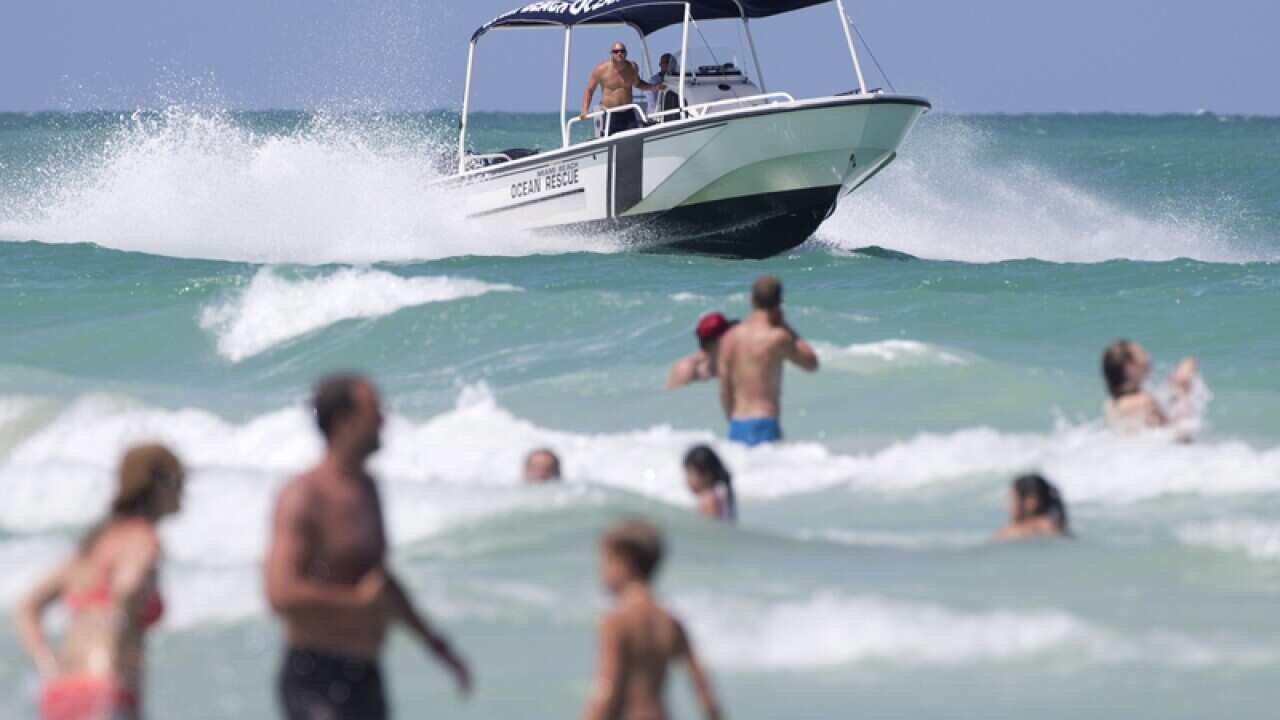 Swimmers at Miami Beach