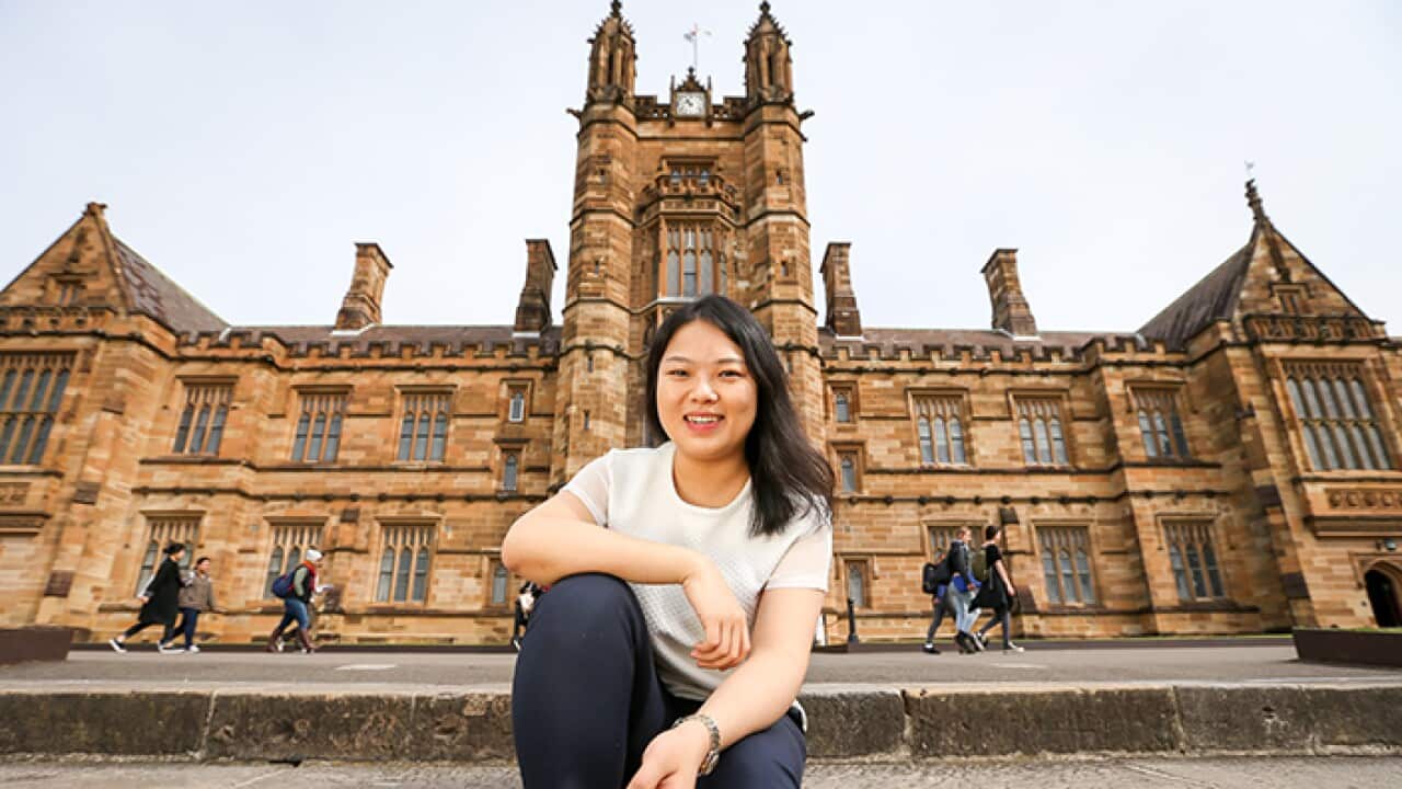 Sydney University - 30th August 2016. International Student Ambassador Tian Qin (Model release: ER20160830-Student Ambassador -00310)