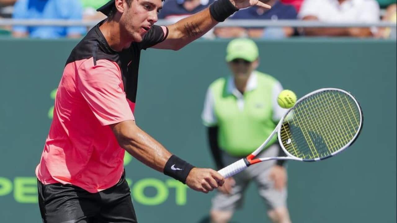 Thanasi Kokkinakis of Australia.