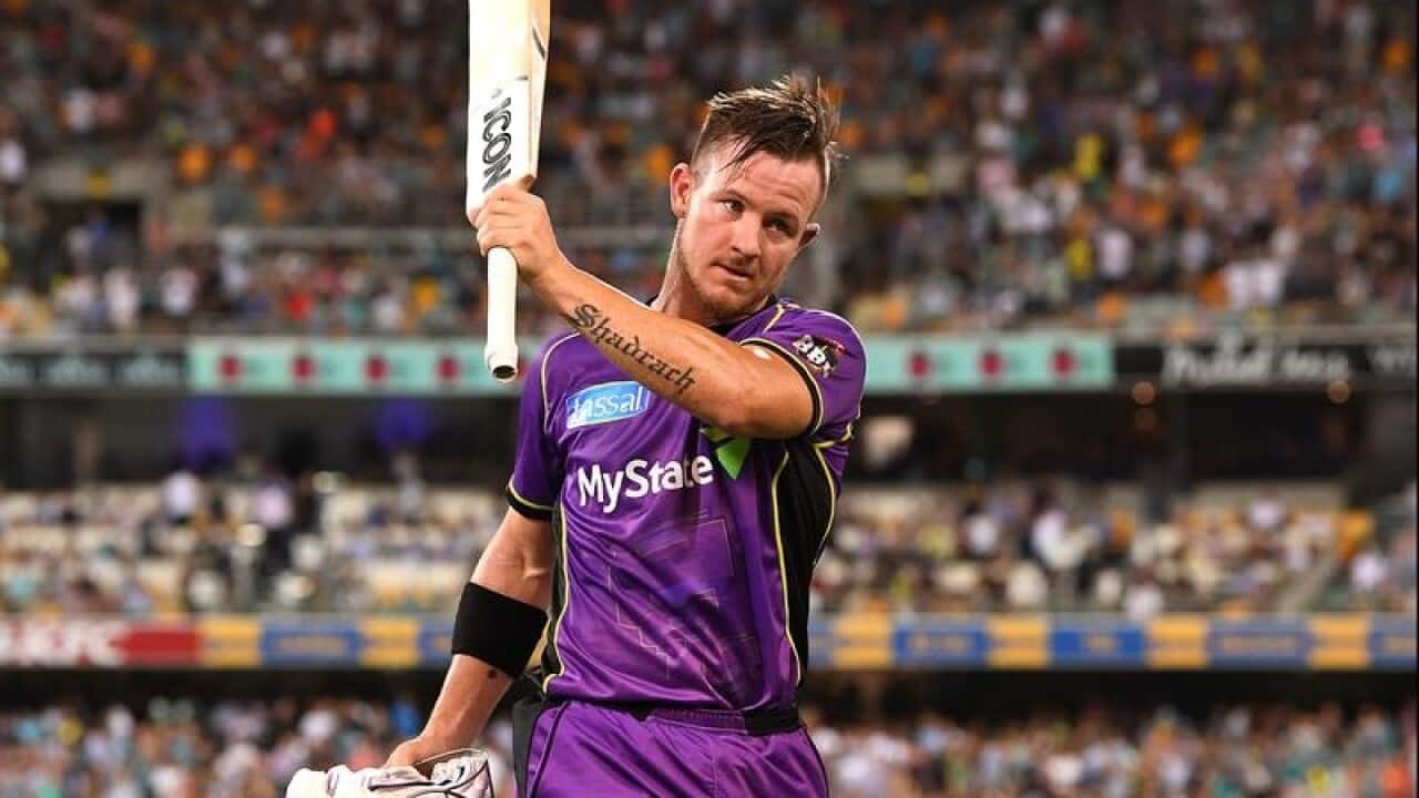 Hurricanes player D'Arcy Short reacts to crowd applause.