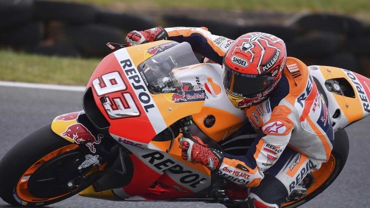 Marc Marquez in the Moto GP