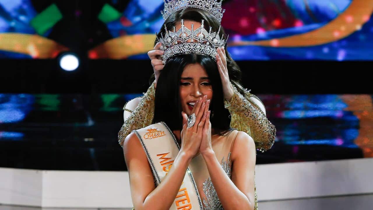 Why this beauty queen from El Salvador is entering Miss Universe with a  bitcoin-themed outfit | SBS News
