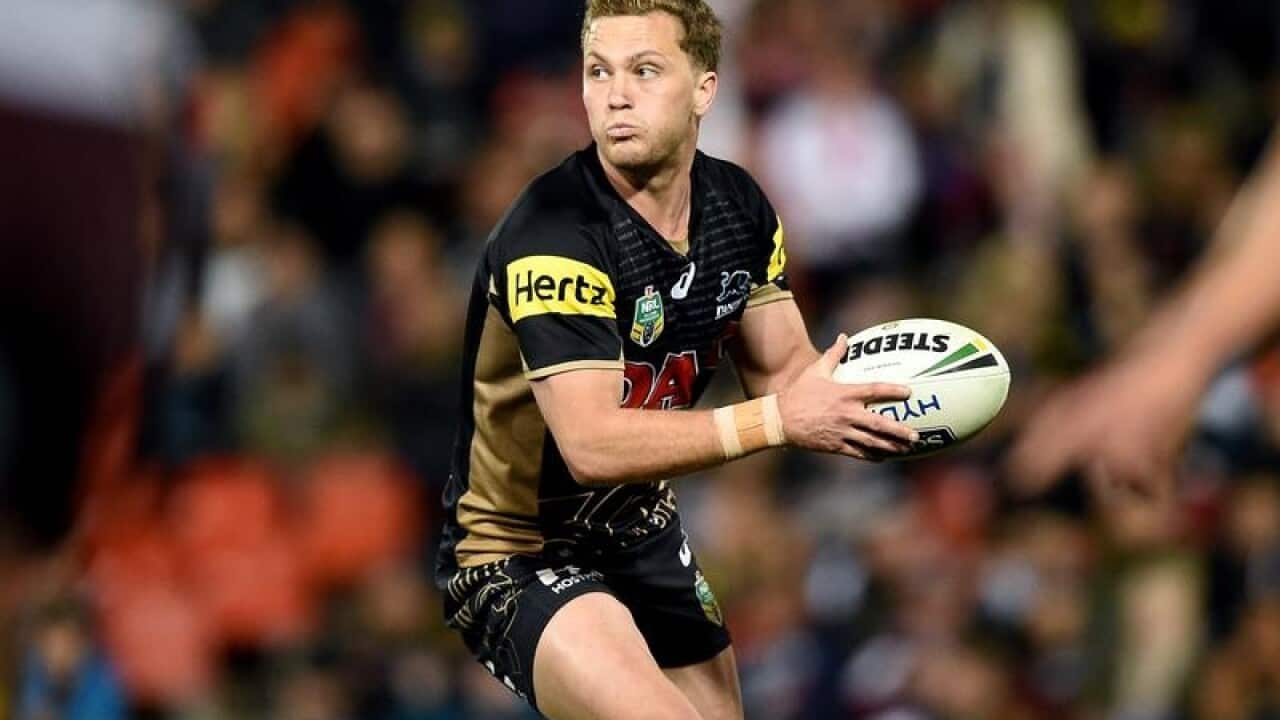 Matt Moylan of the Panthers in action