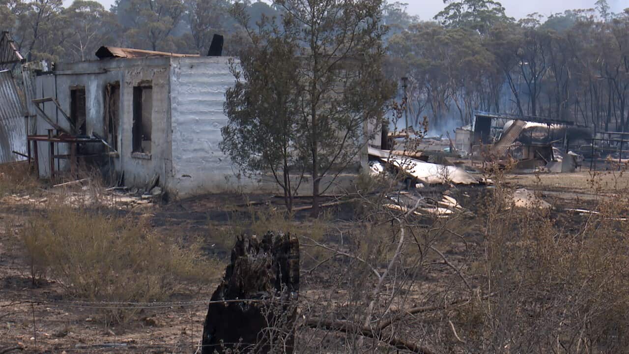 Burnt-out property after the Green Wattle Creek Fire. It's feared 40 homes have been lost to bushfires that tore through Buxton, Balmoral, Bargo and surrounds.