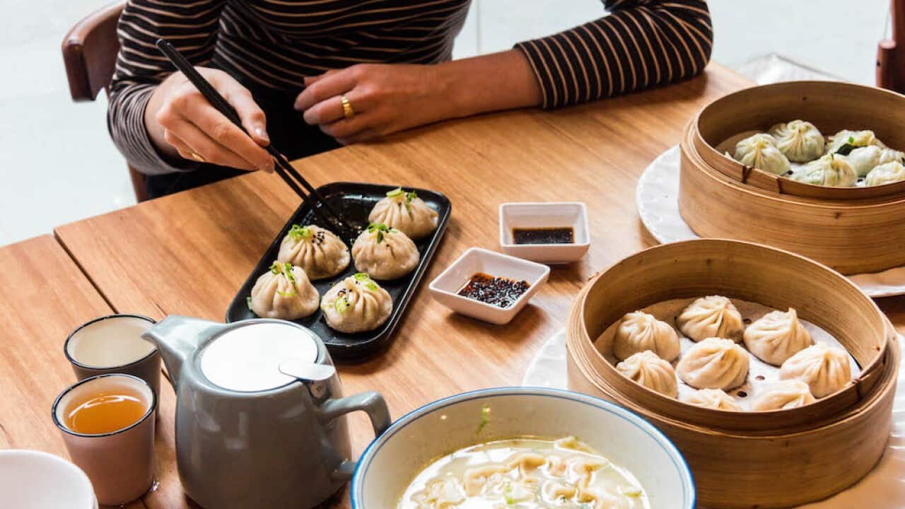 Pan-fried dumplings, xiao long bao and wonton for the taking at Nanjing Story.