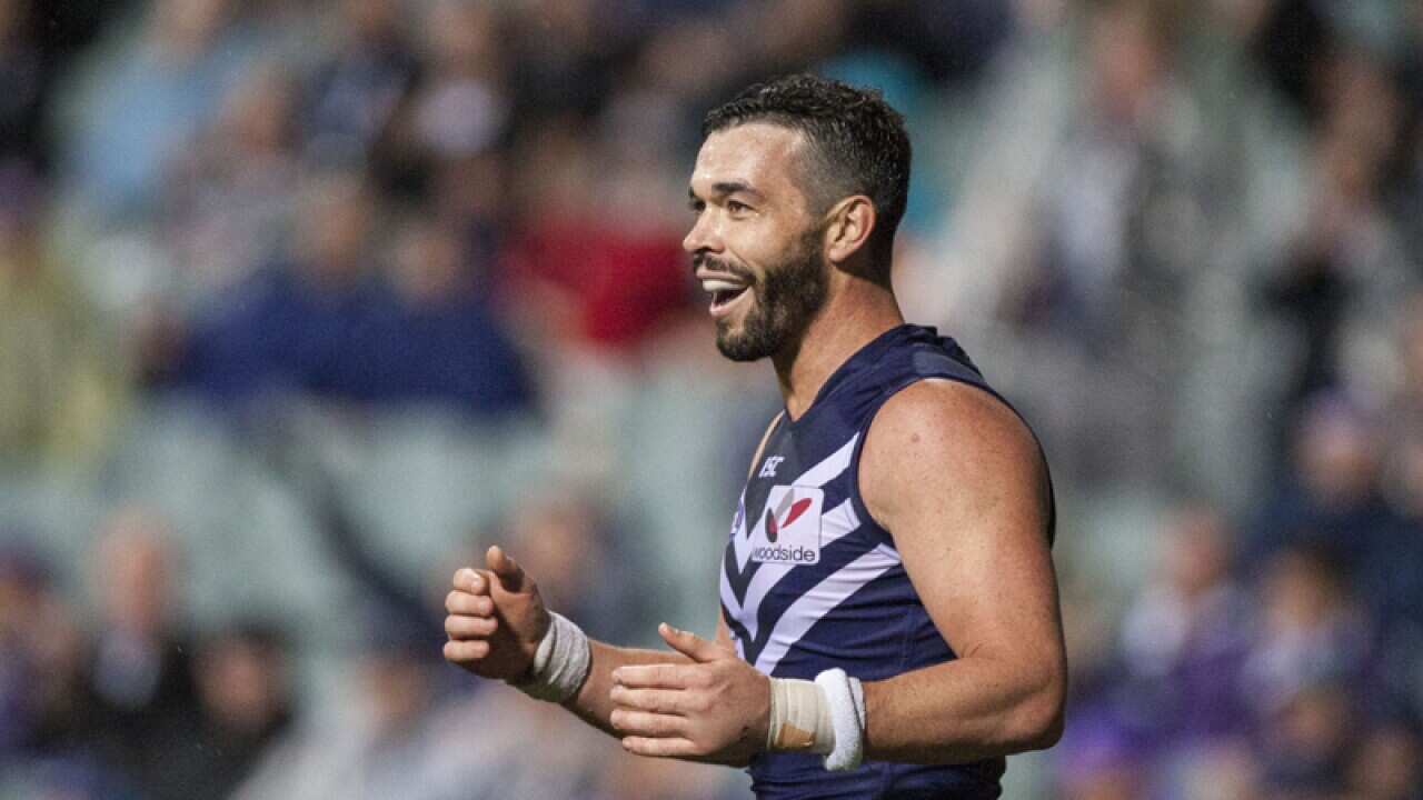 Ryan Crowley of the Fremantle Dockers