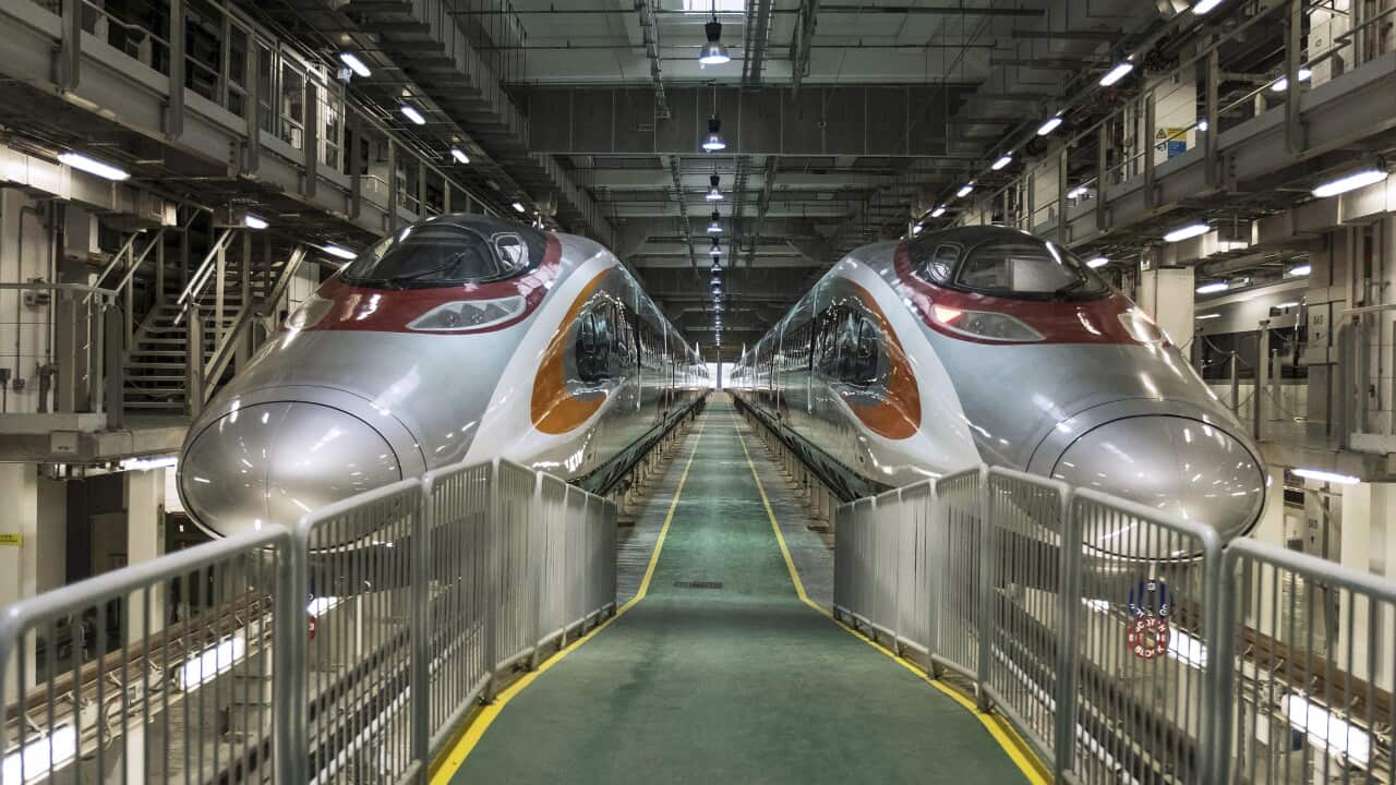 Hong Kong Protests Train Station