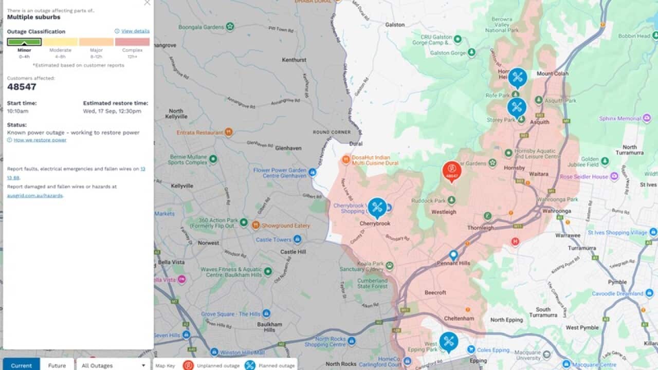 Ausgrid power outage Sydney