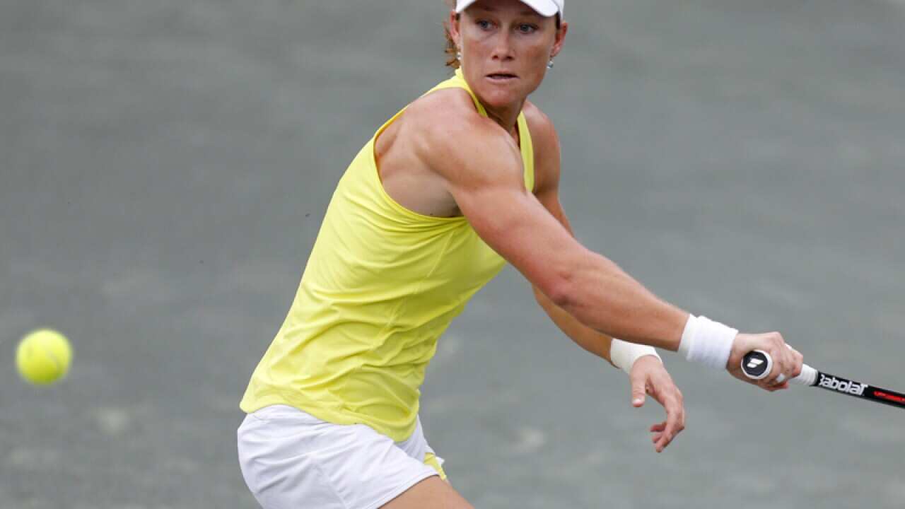 Australian tennis player Samantha Stosur