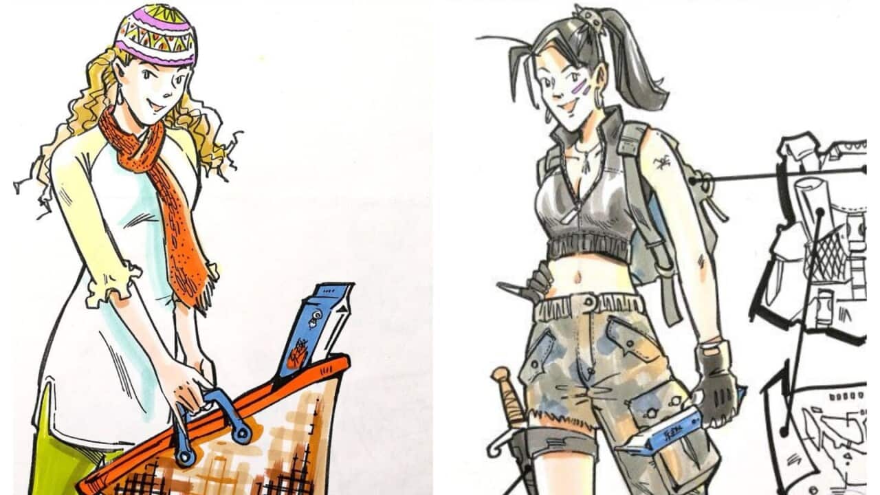 An illustrator won an autography of Fan Bingbing to her own sketch