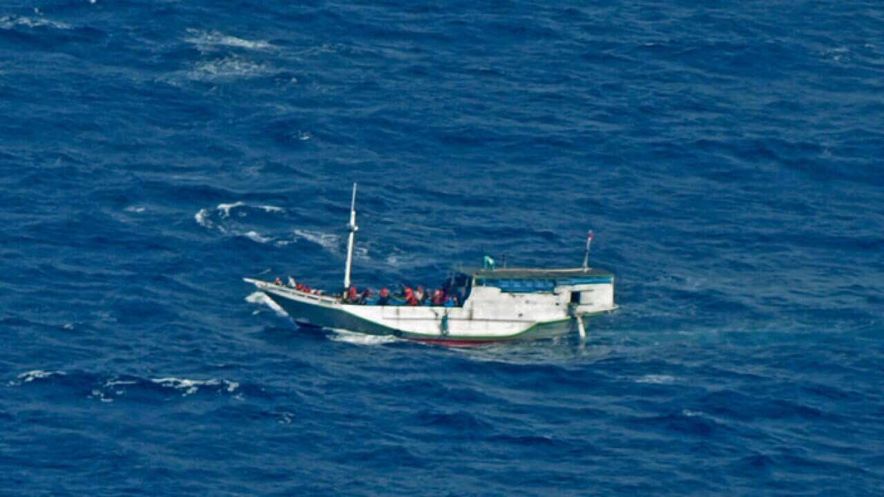 Asylum seekers' boat