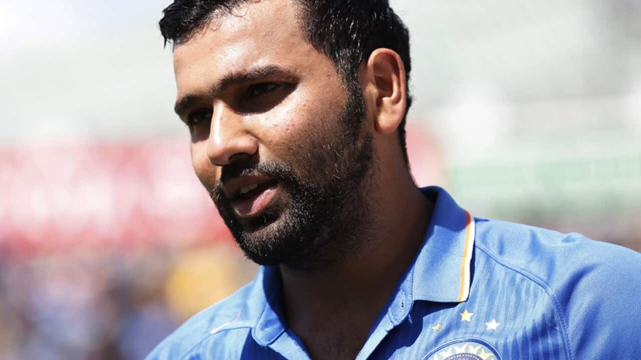 India's Rohit Sharma speaks