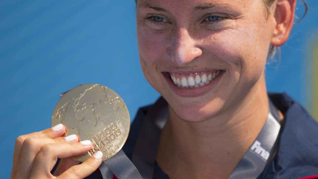 US swimmer wins 5km open water world title