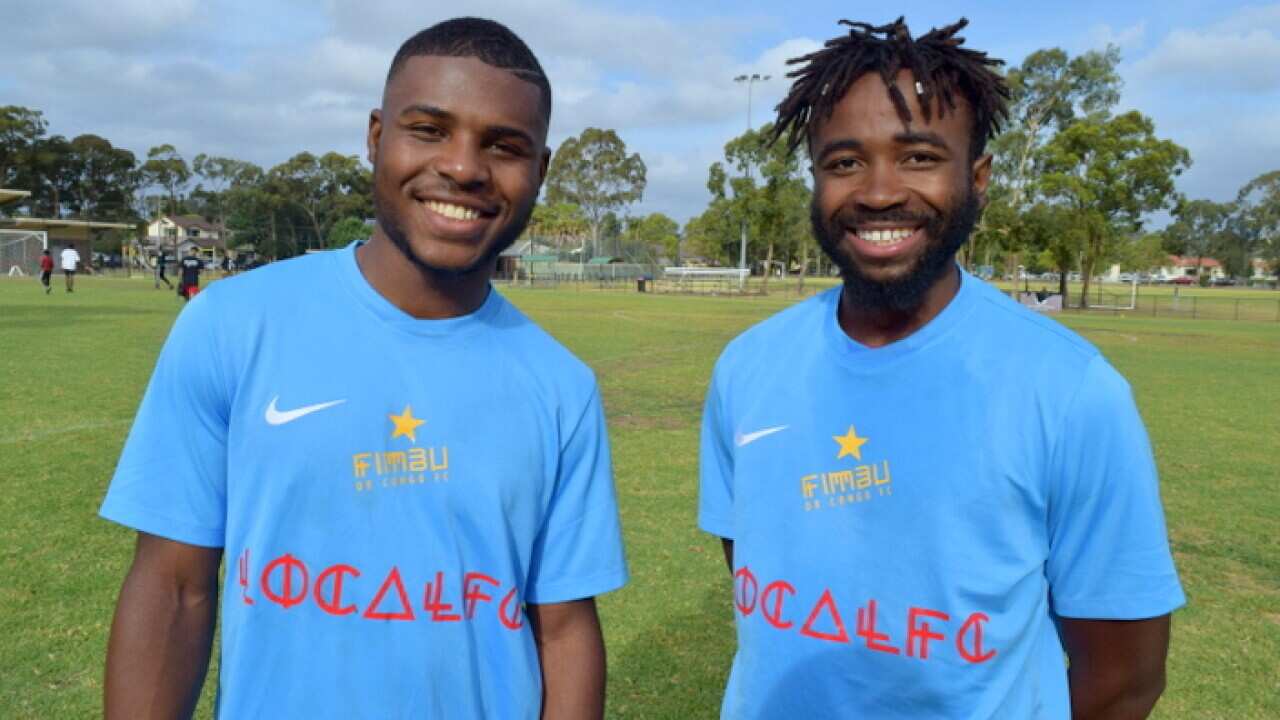 Wachezaji wa timu ya DR Congo ya NSW