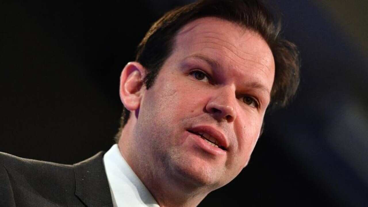 Resources Minister Matt Canavan at the National Press Club.