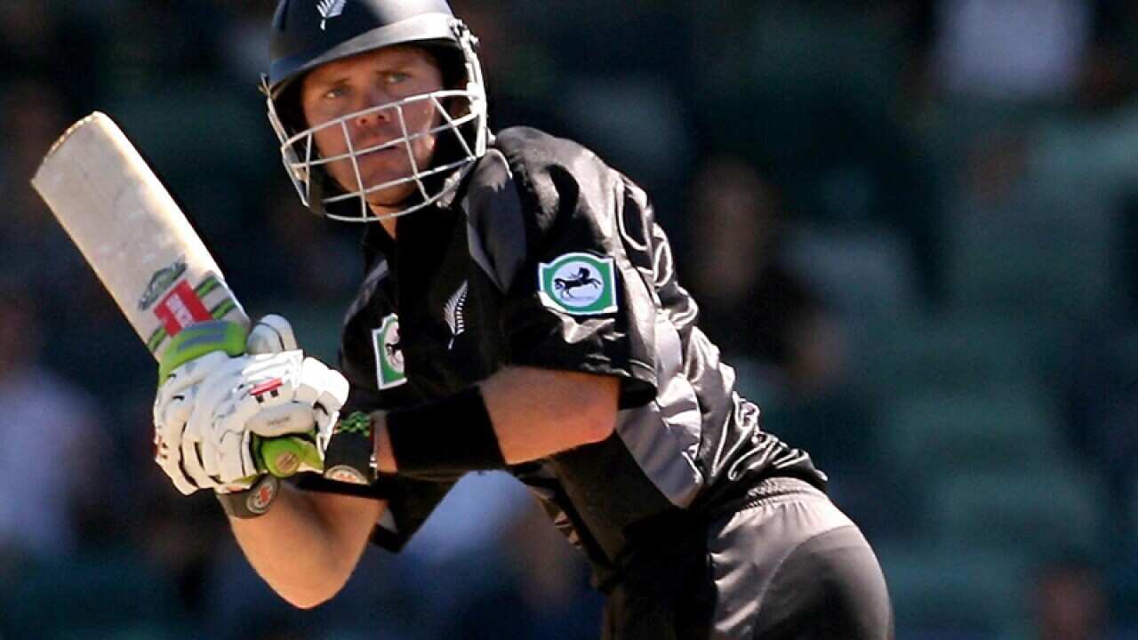 former Black Cap Lou Vincent in action.