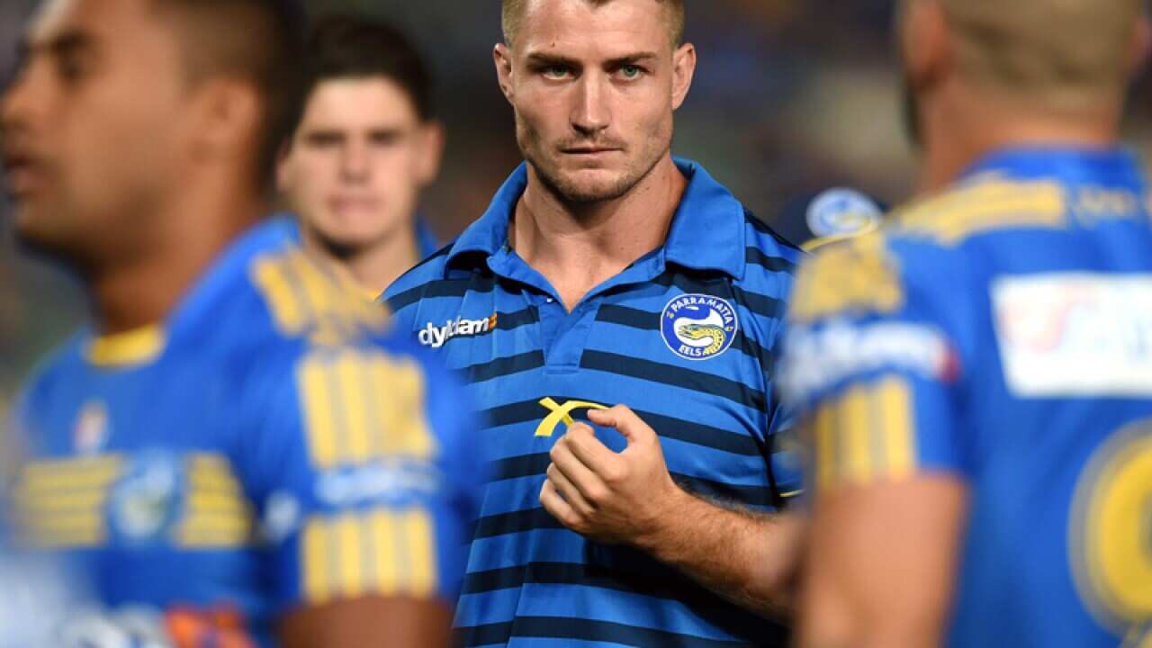 Injured Eels halfback Kieran Foran