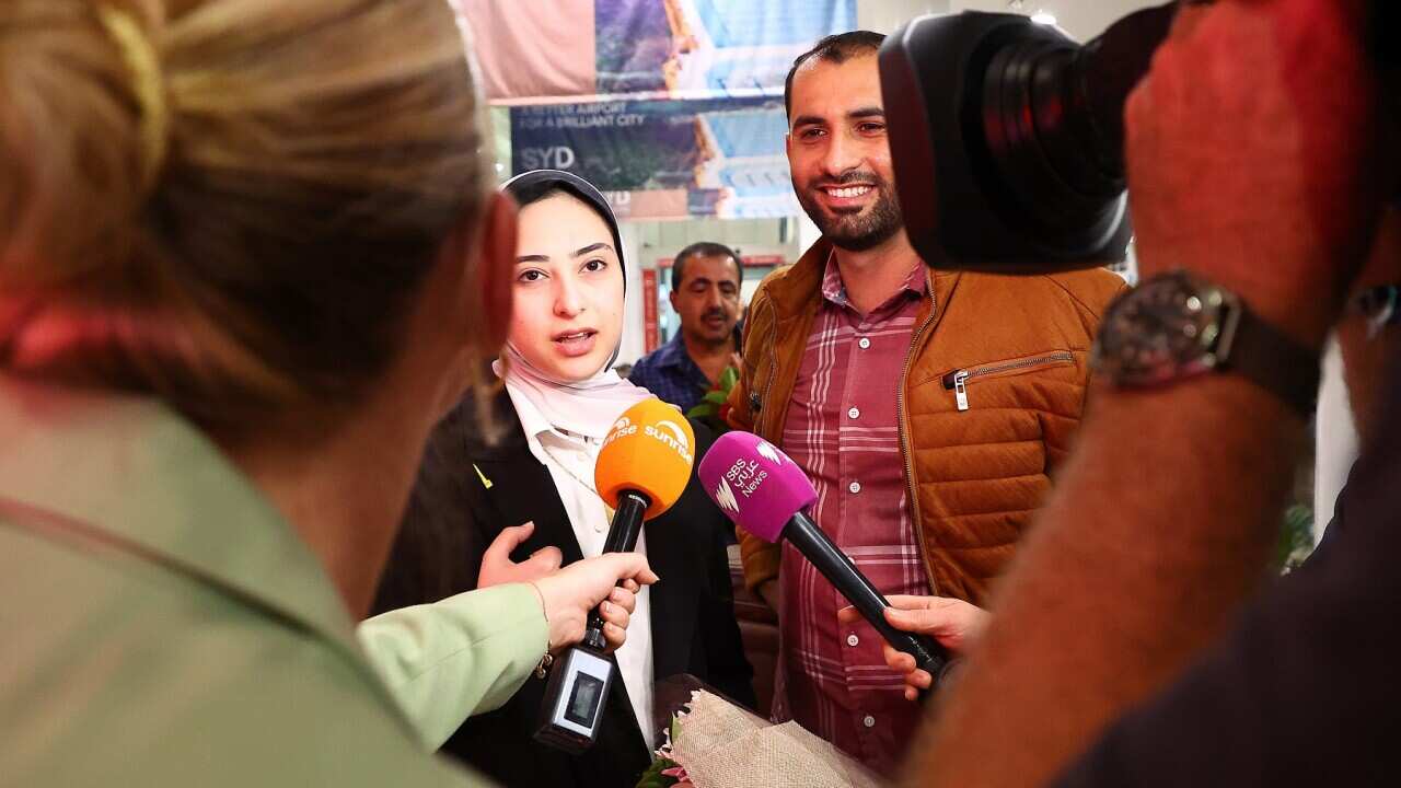 AUSTRALIANS GAZA ARRIVALS