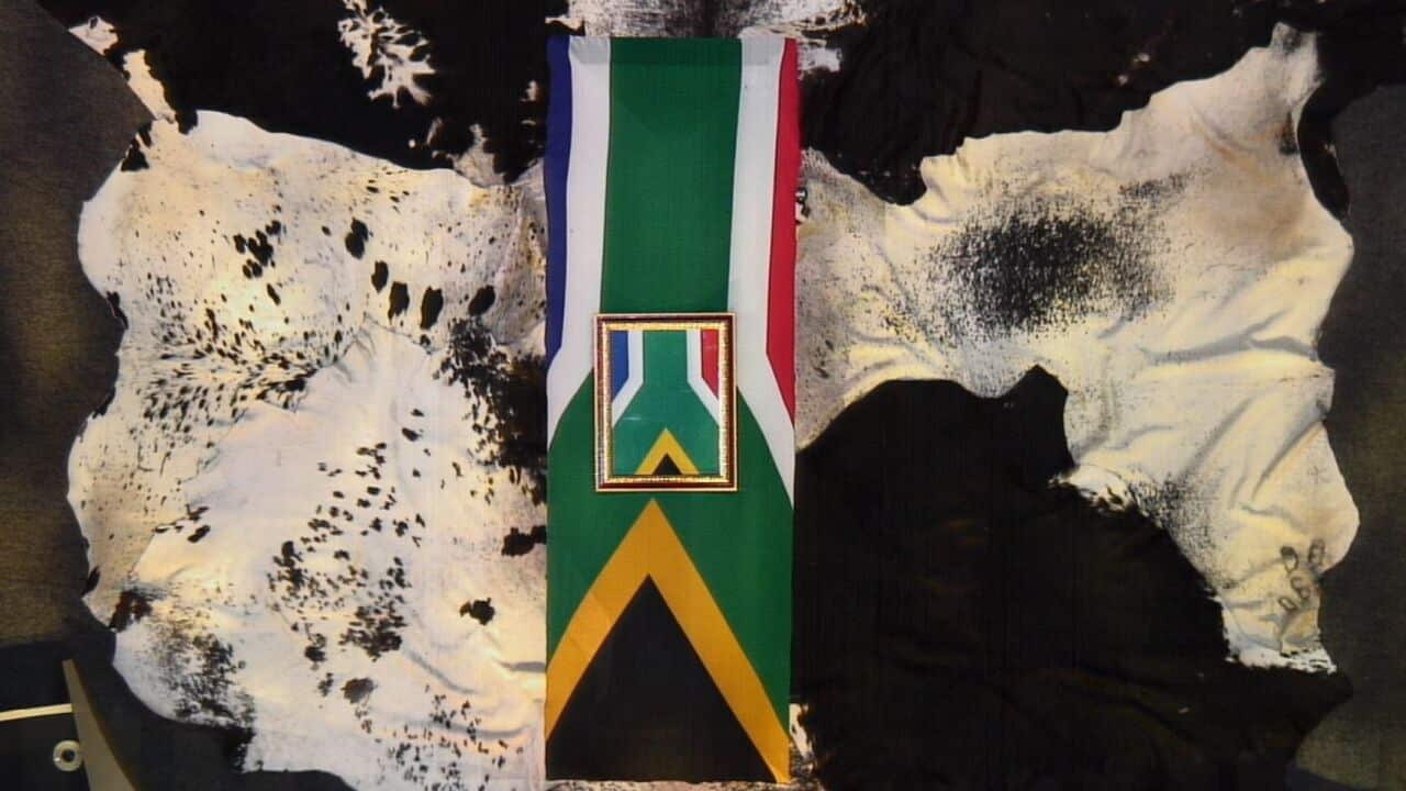 Mandela coffin