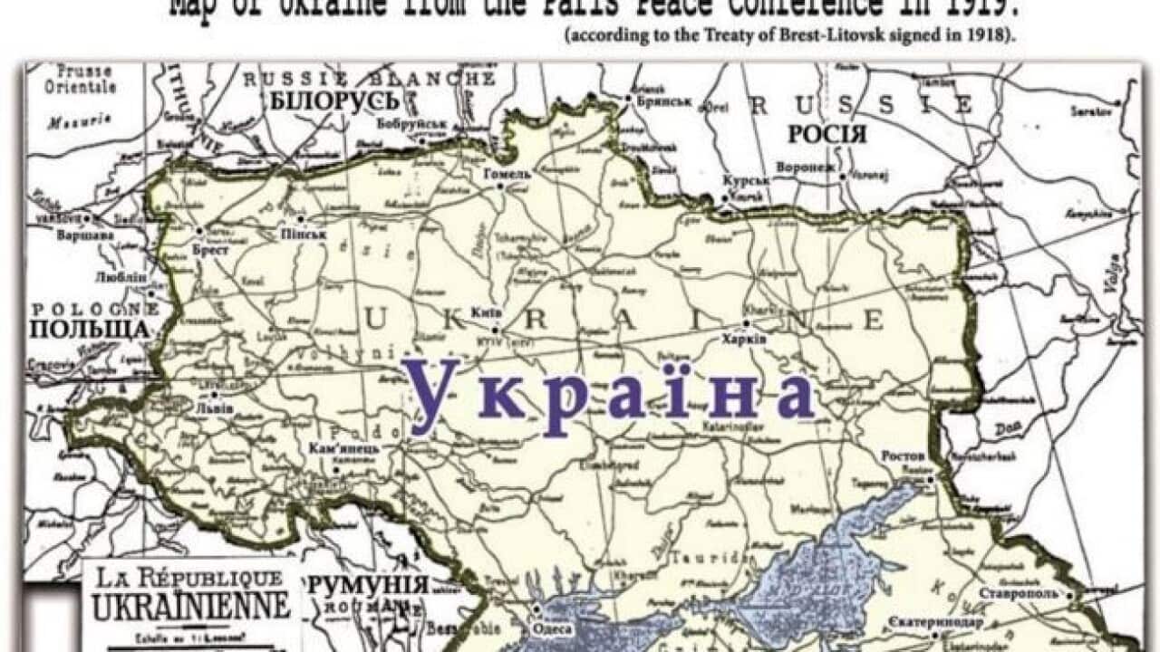 Map of Ukraine, 1919