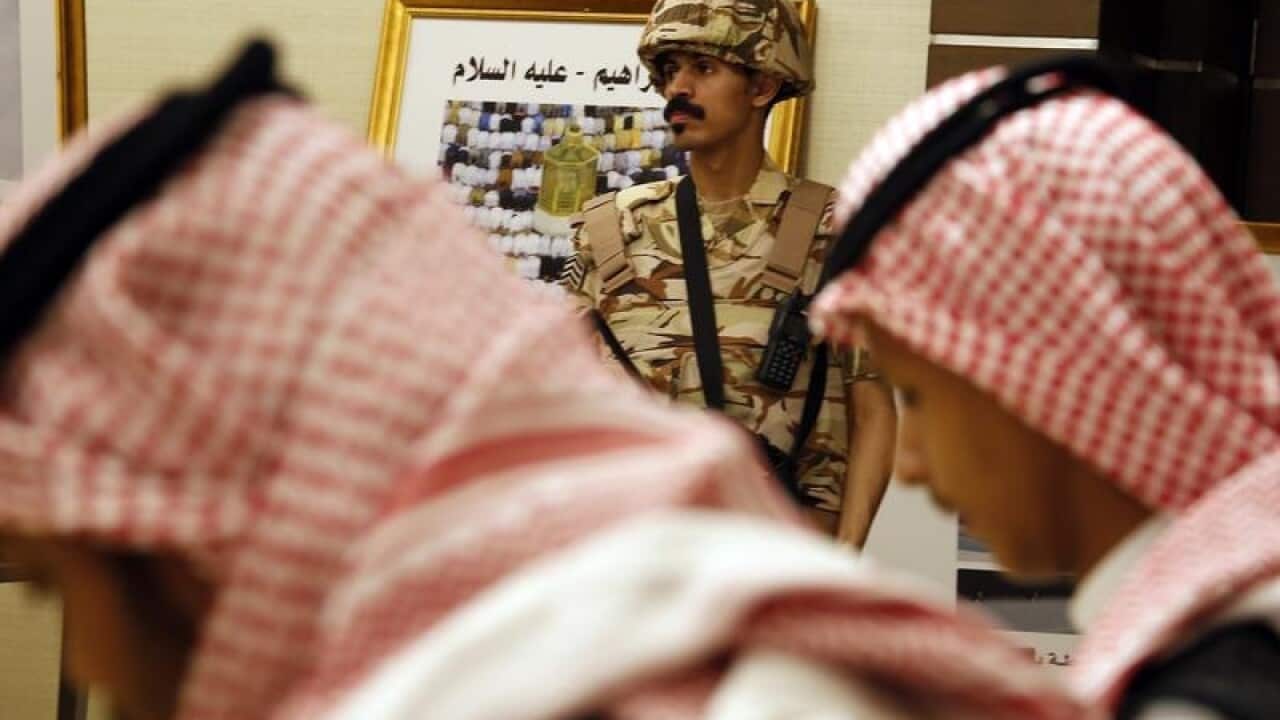 A Saudi soldier