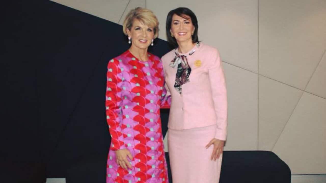 Julie Bishop and Atifete Jahjaga