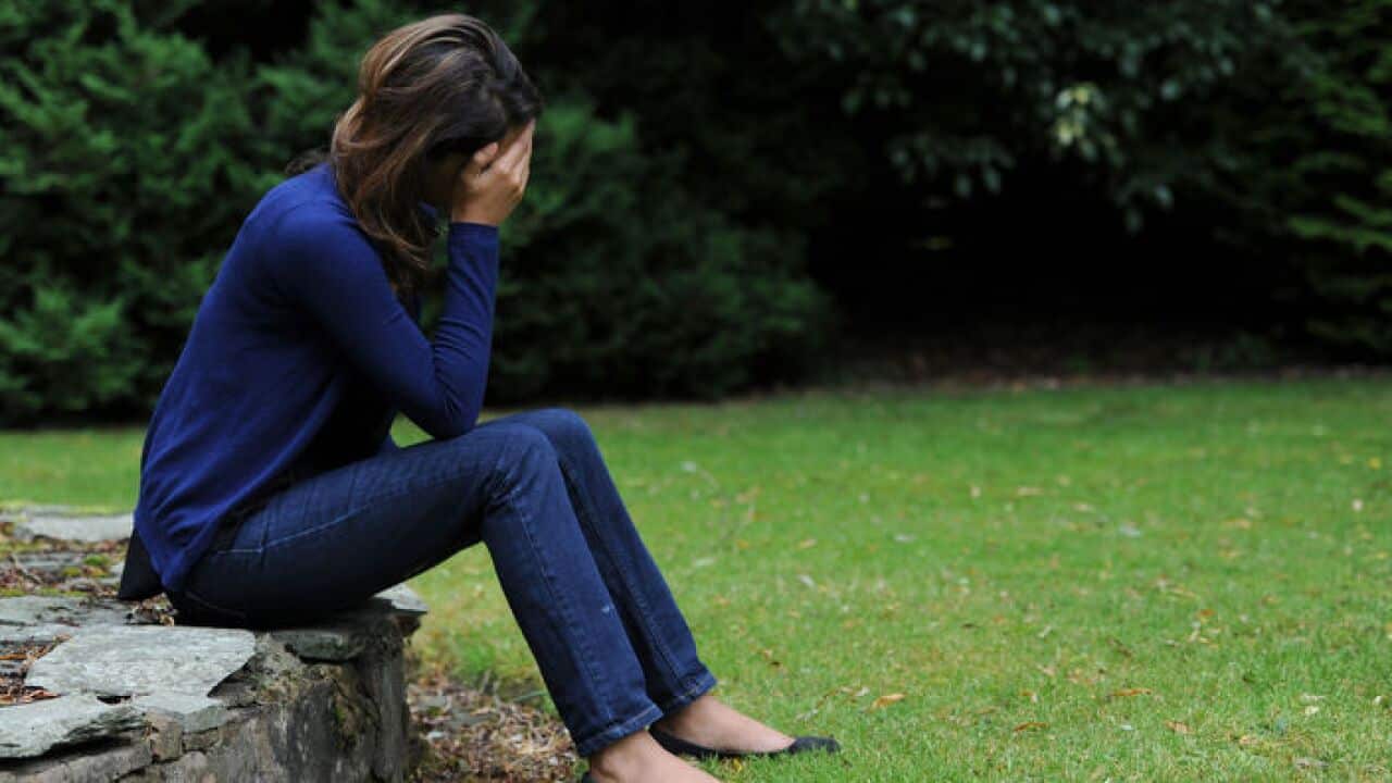 A woman showing signs of depression. PRESS ASSOCIATION Photo.