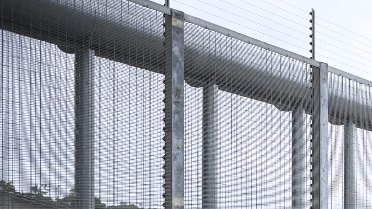 View of north west point detention centre on Christmas Island