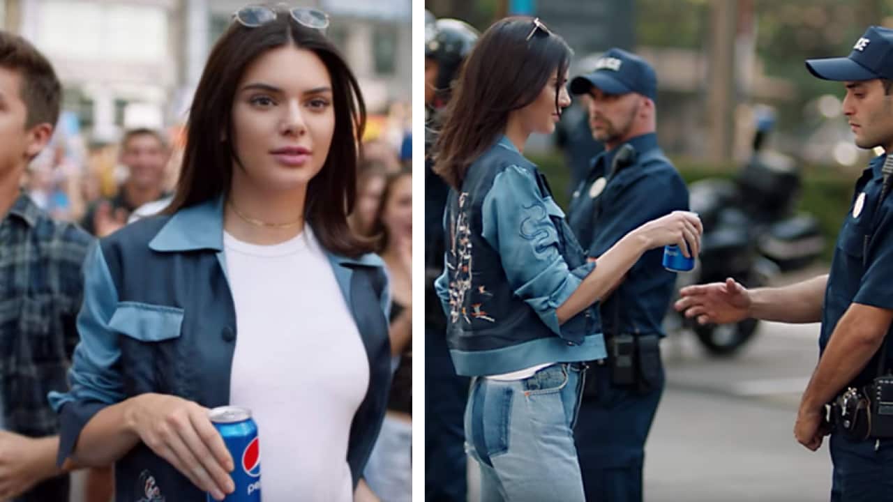 The ad has been accused of co-opting Black Lives Matter imagery. 