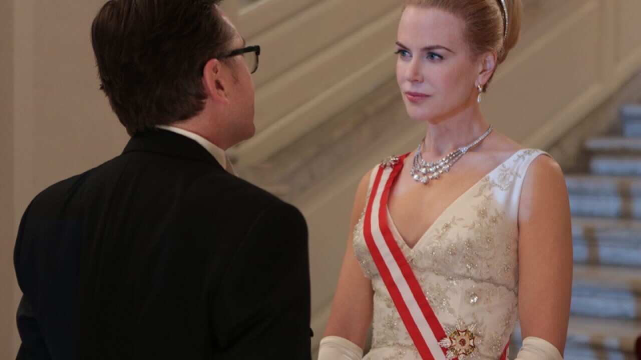 Australian actress Nicole Kidman (R) as Grace Kelly.