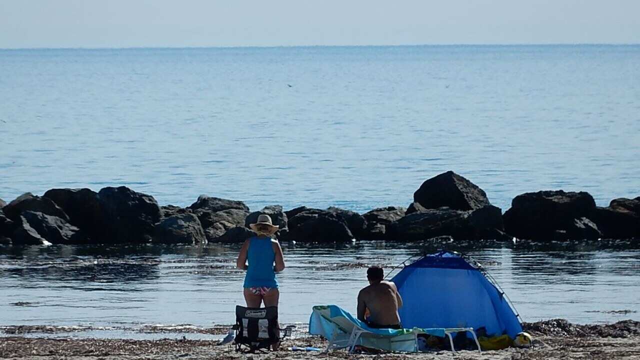 Camping on Semaphore Beach