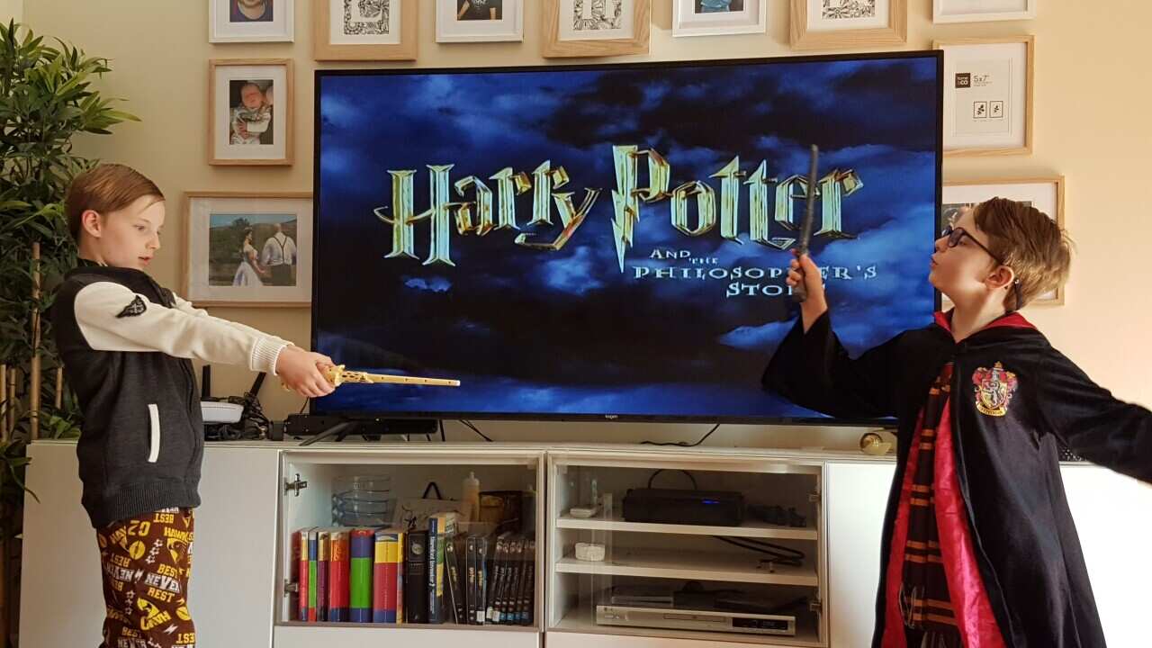 COVID19 Watching Harry Potter together separately SBS The Feed