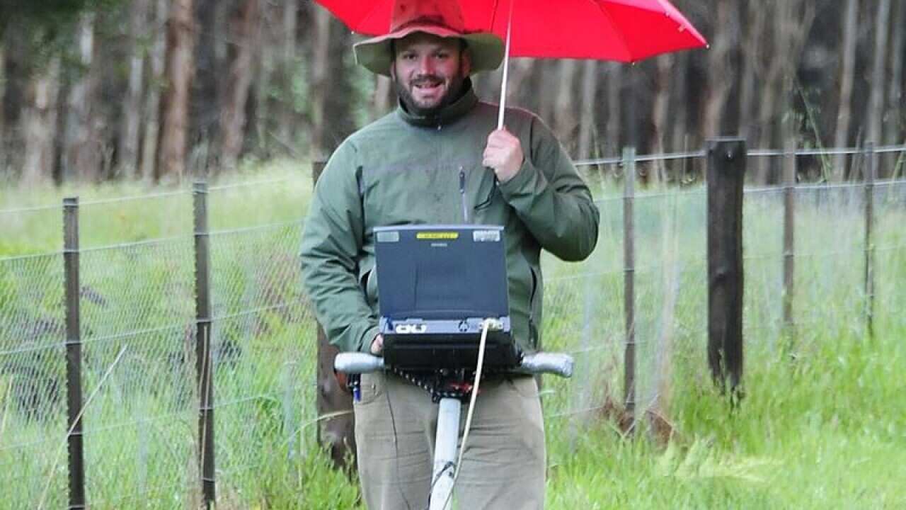 Ian Moffat from Flinders University at Lake Condah in Victoria.
