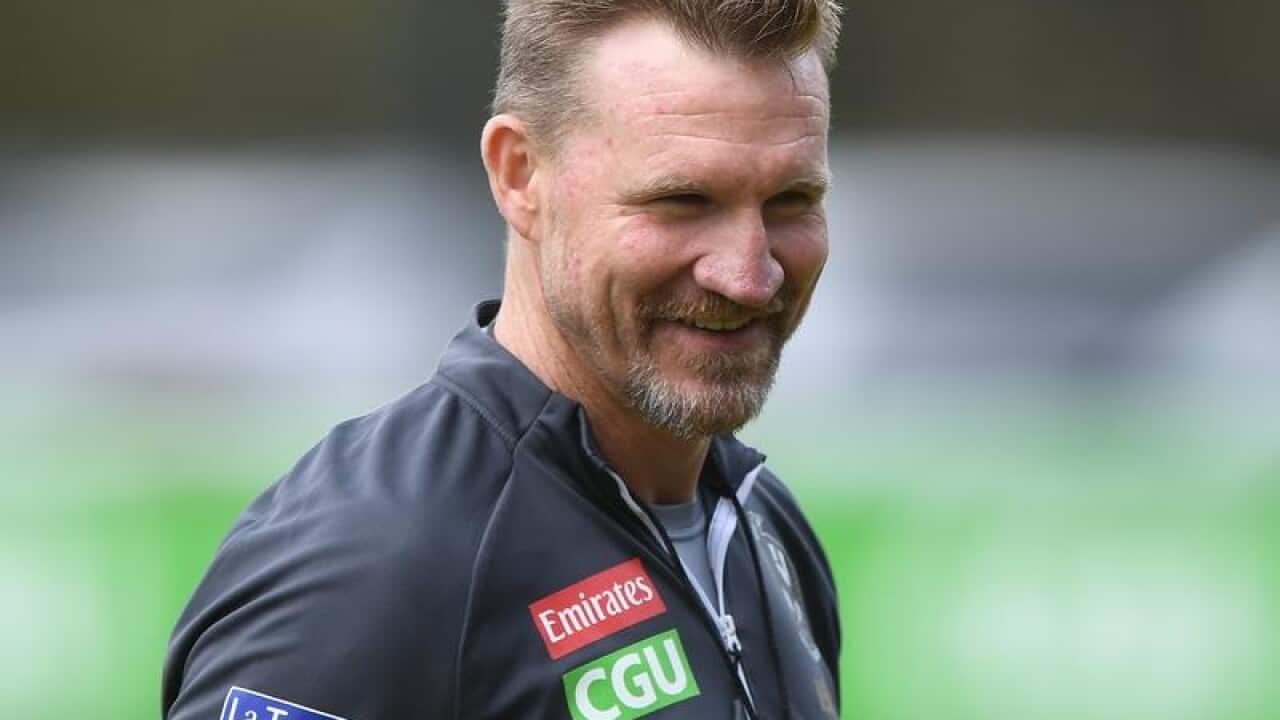 Collingwood coach Nathan Buckley