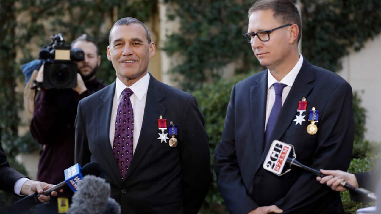 Craig Challen, left, and Richard Harris