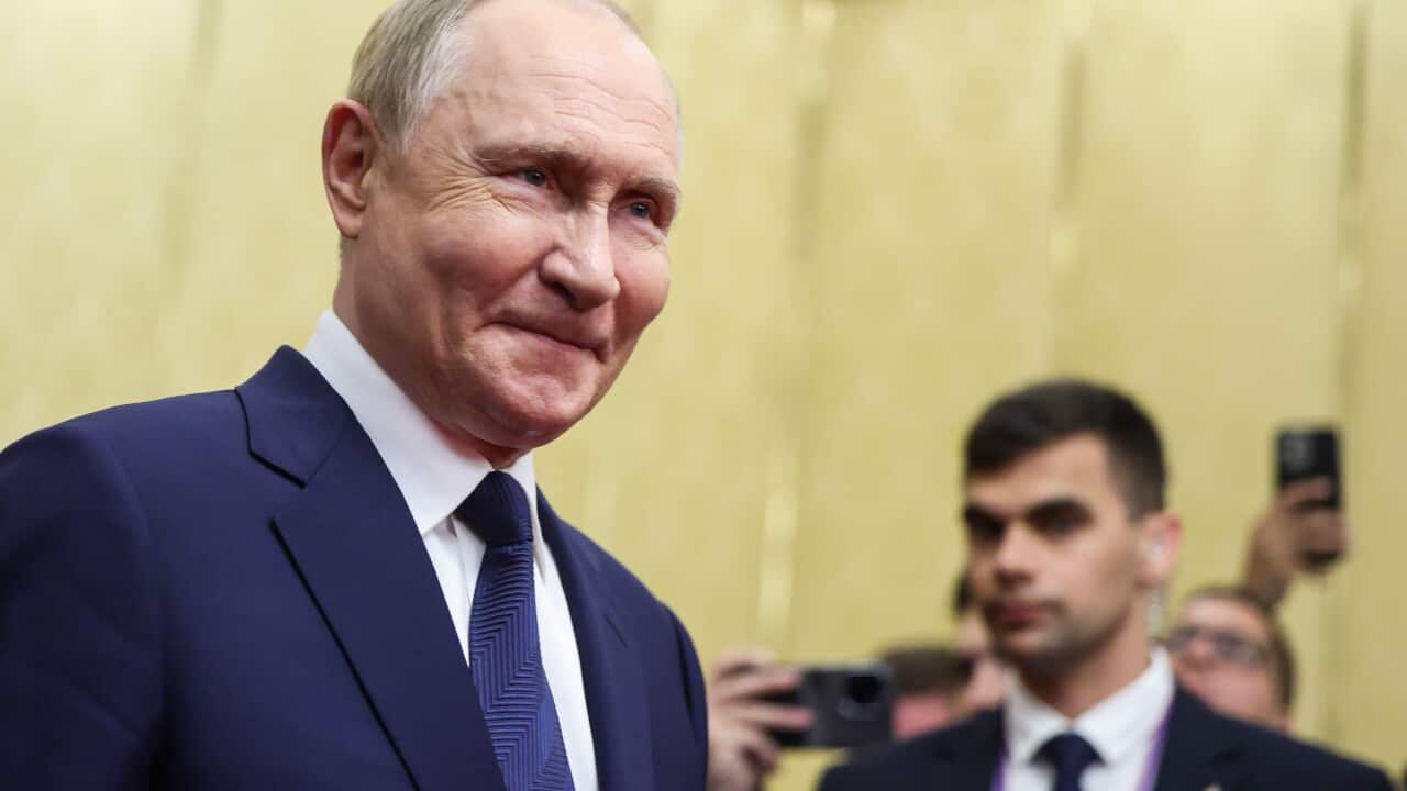 Russian President Putin meets Slovakian Prime Minister Fico in Beijing