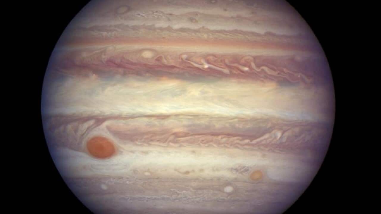 Image made available by NASA shows the planet Jupiter.