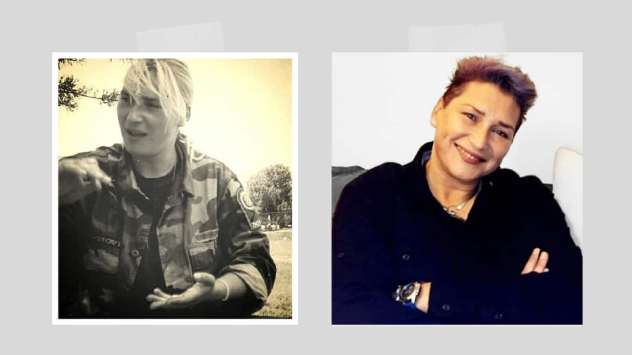 Sanja Šale, nekada i sad.