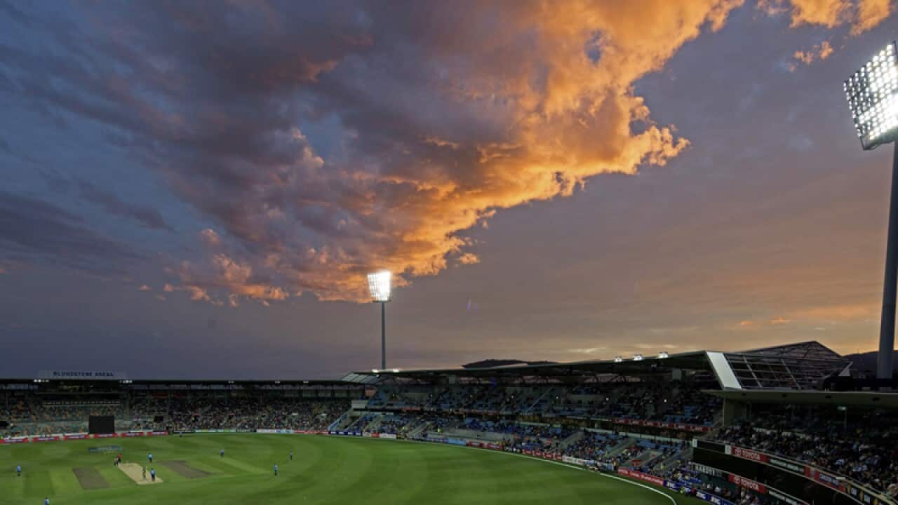 Cricket at Blundstone Arena in Hobart
