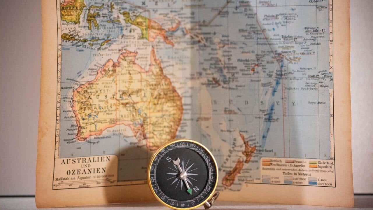 Old map of Australia