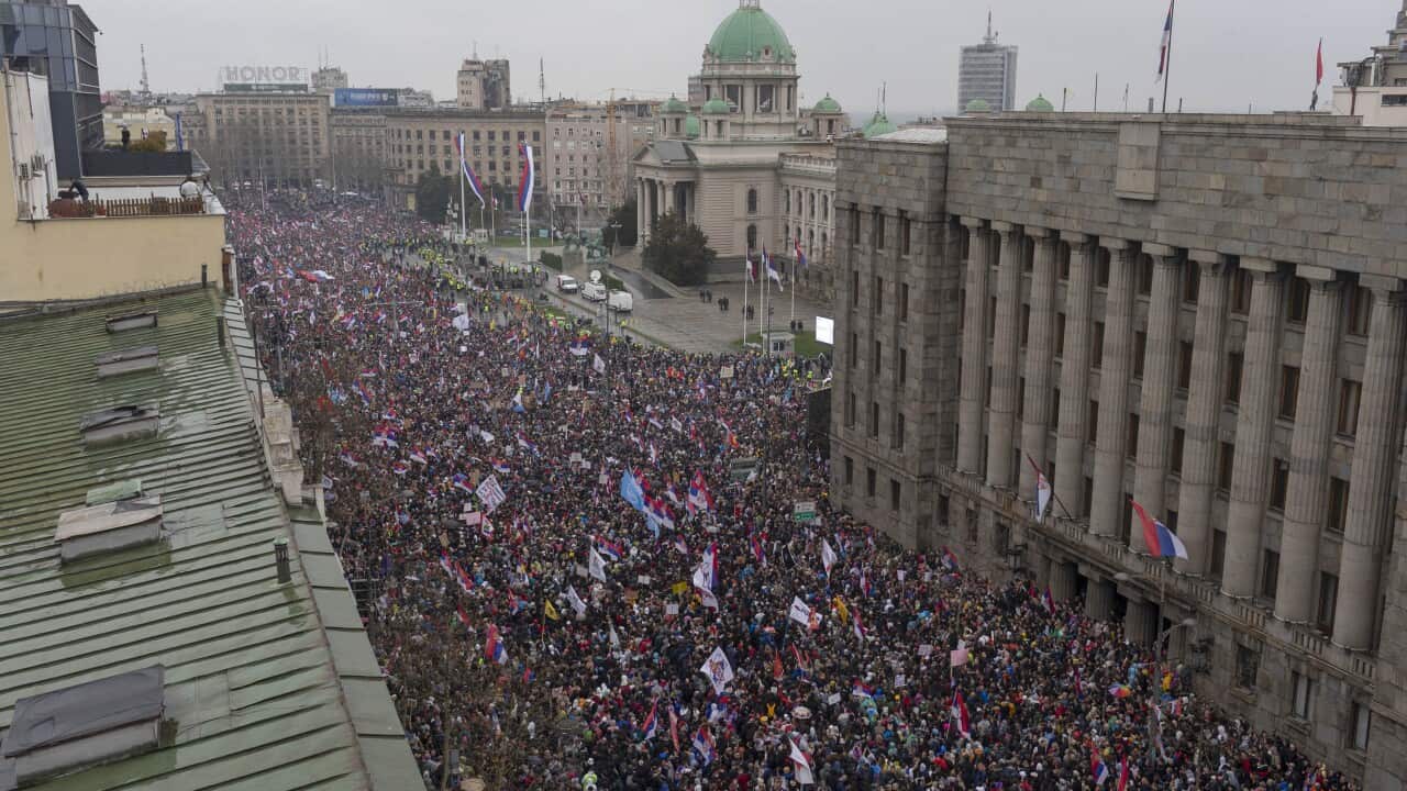 APTOPIX Serbia Protests Tensions