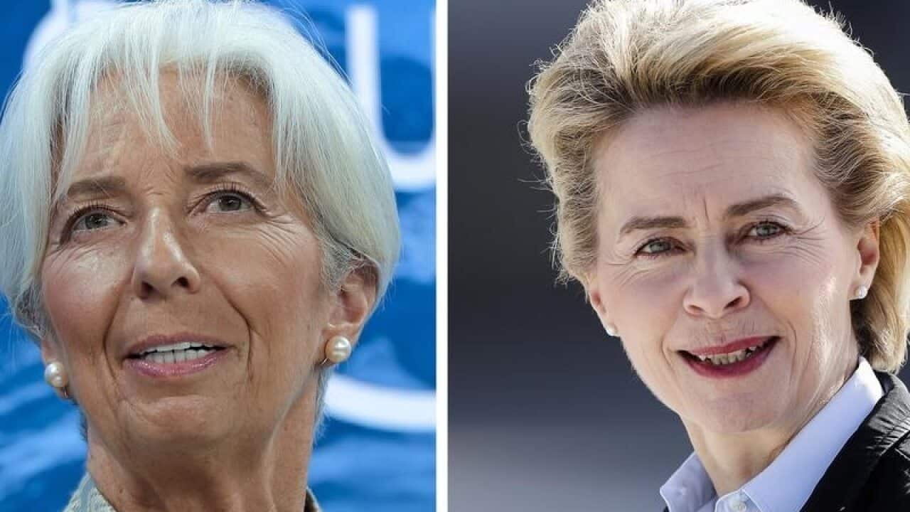 Christine Lagarde and Ursula von der Leyen