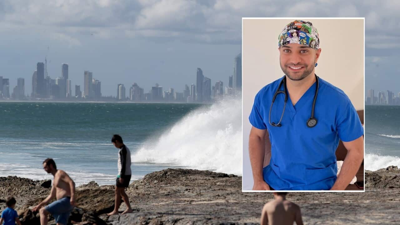 Luqman Jubair (inset) went missing after he tried to help the fisherman.