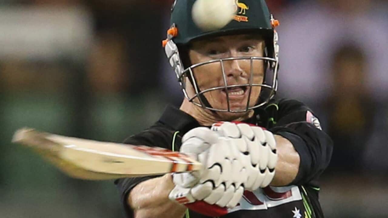 File photo of George Bailey in action for Australia