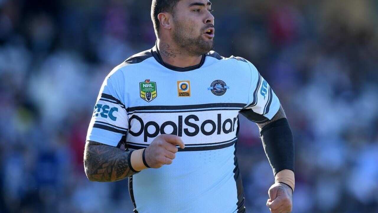 Cronulla Sharks forward Andrew Fifita