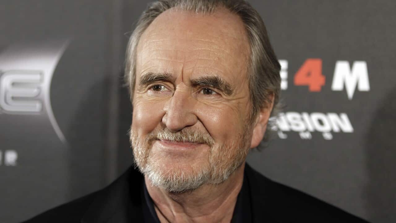 Director Wes Craven arrives at the premiere of "Scream 4" in Los Angeles on Monday, April 11, 2011.  "Scream 4" opens in theaters April 15.  (AP Photo/Matt Sayles)